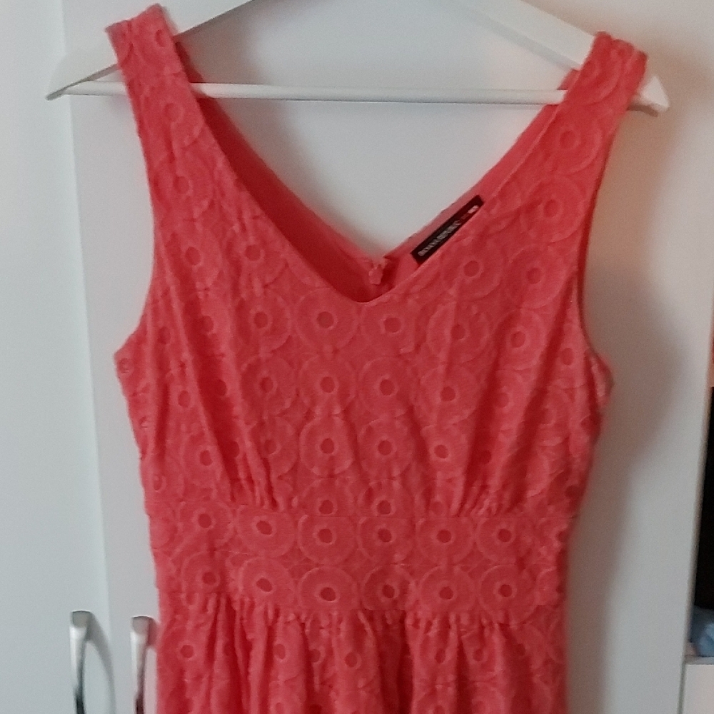 Banana Republic Pink Sleeveless V-Neck Sundress